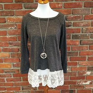 Grey and Lace Tunic
